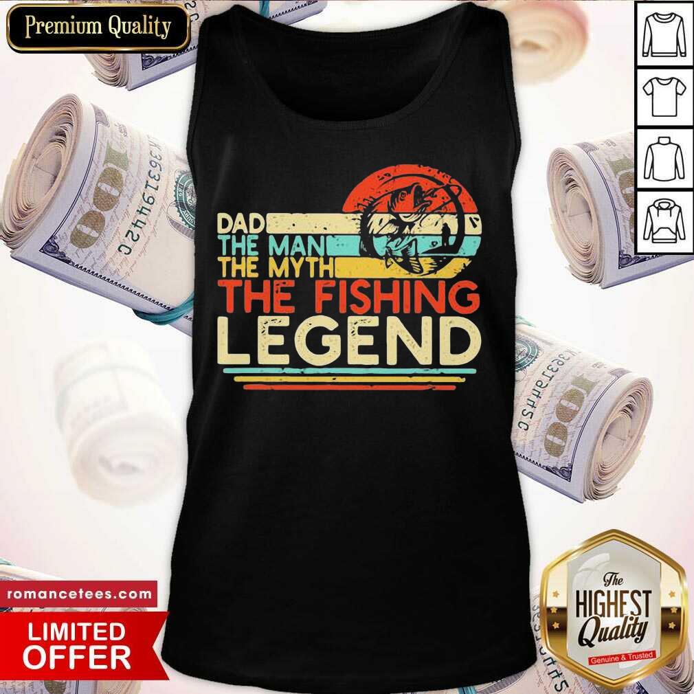 Awesome Dad The Man The Myth The Fishing Legend Vintage Shirt