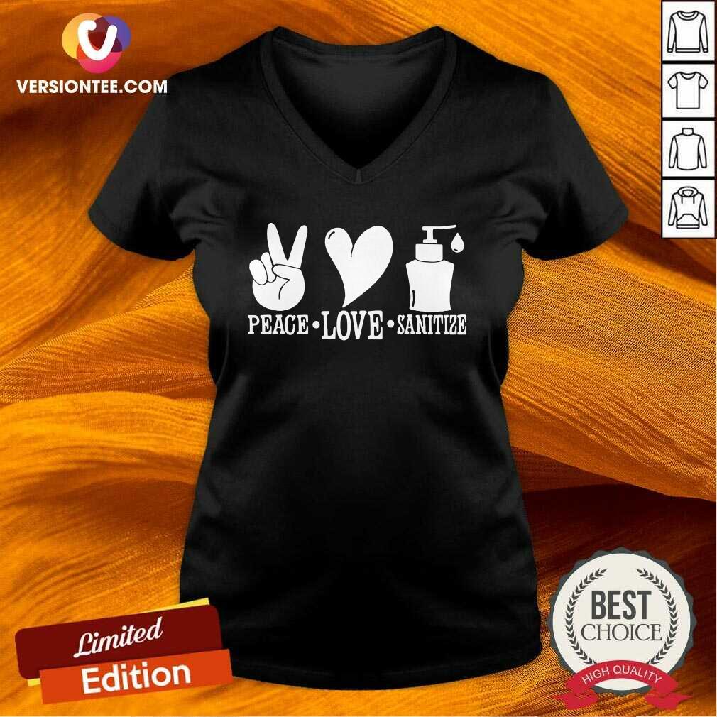 Beautiful Peace love Sanitize Shirt