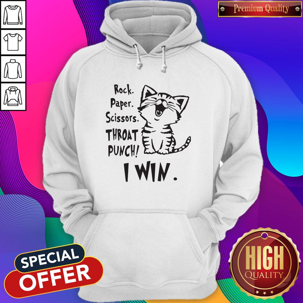 Cat Rock Paper Scissat Punch I Win Shirt
