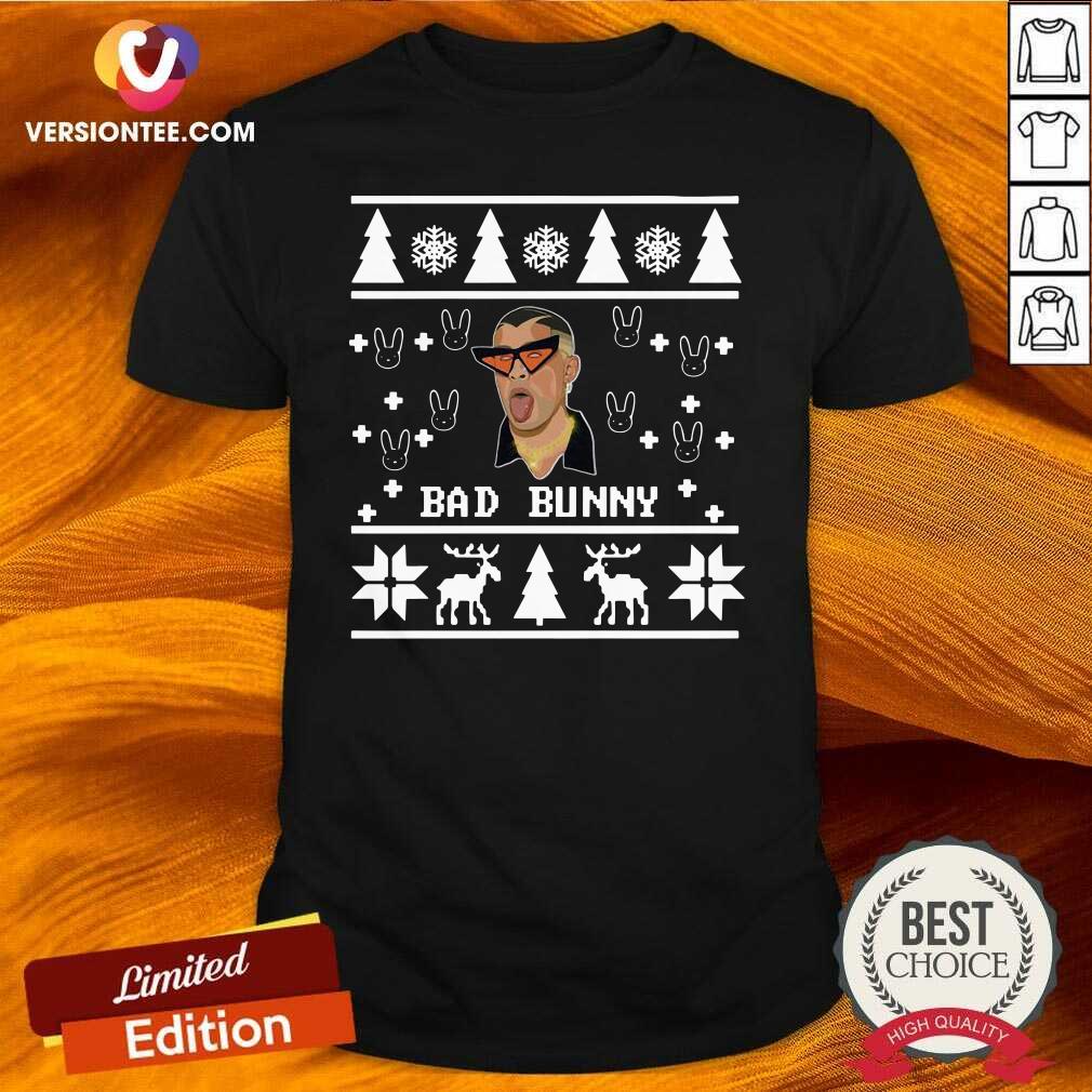 Cute Bad Bunny Ugly Christmas Shirt