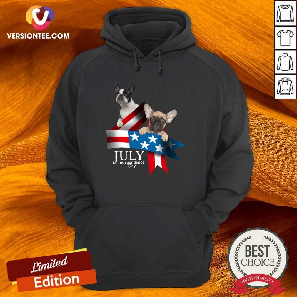 Cute French Bulldog 4 Of July Independence Day American Flag Shirt