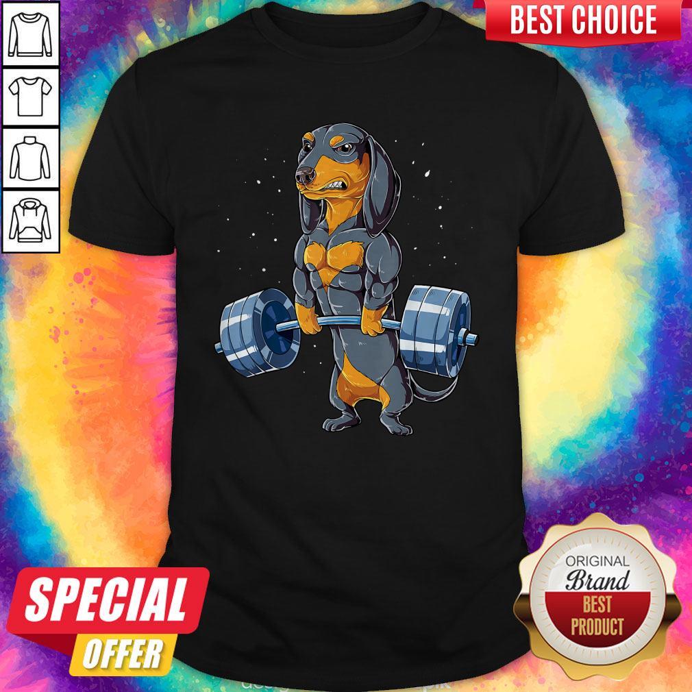 Dachshund Weightlifting Fitness Gym Shirt