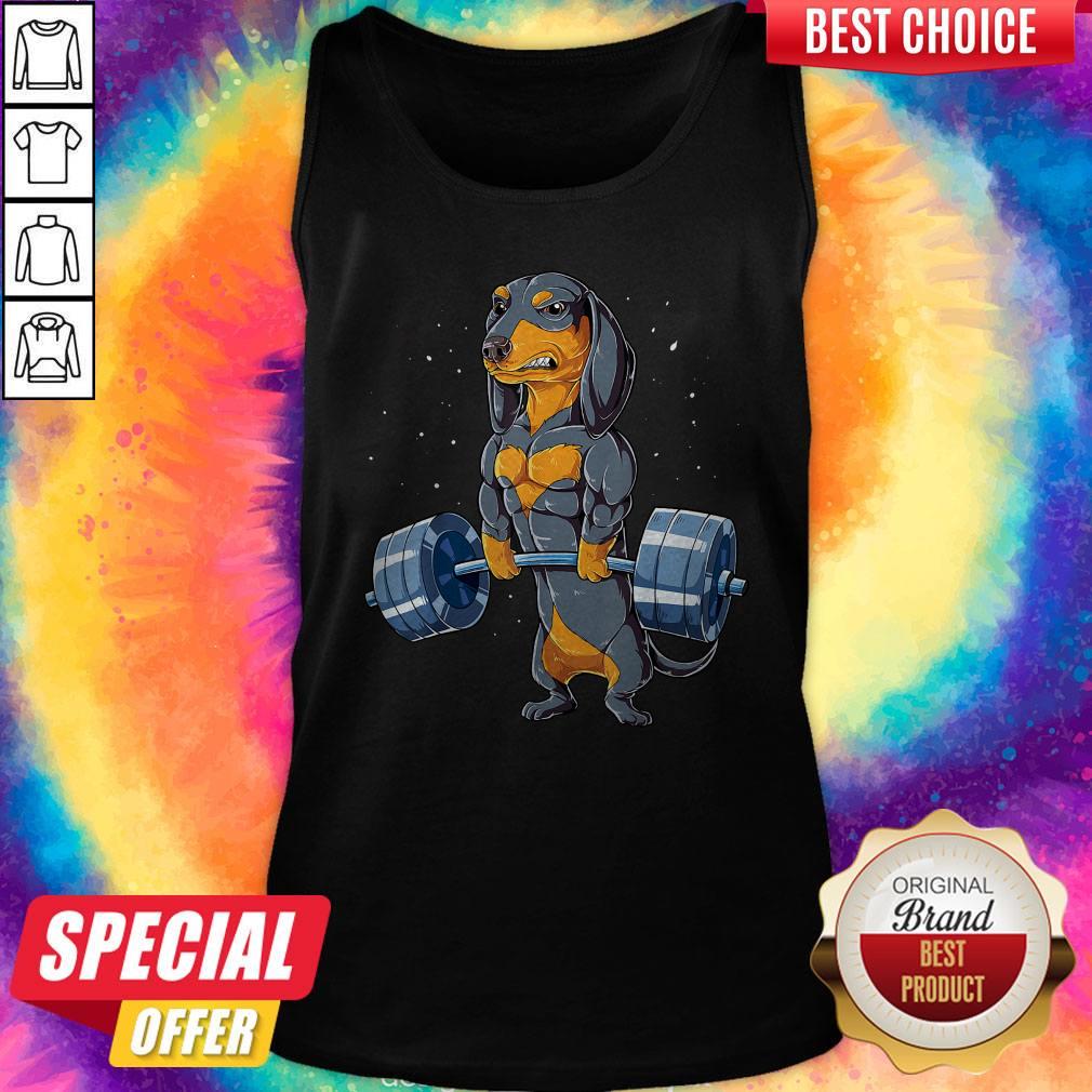 Dachshund Weightlifting Fitness Gym Shirt