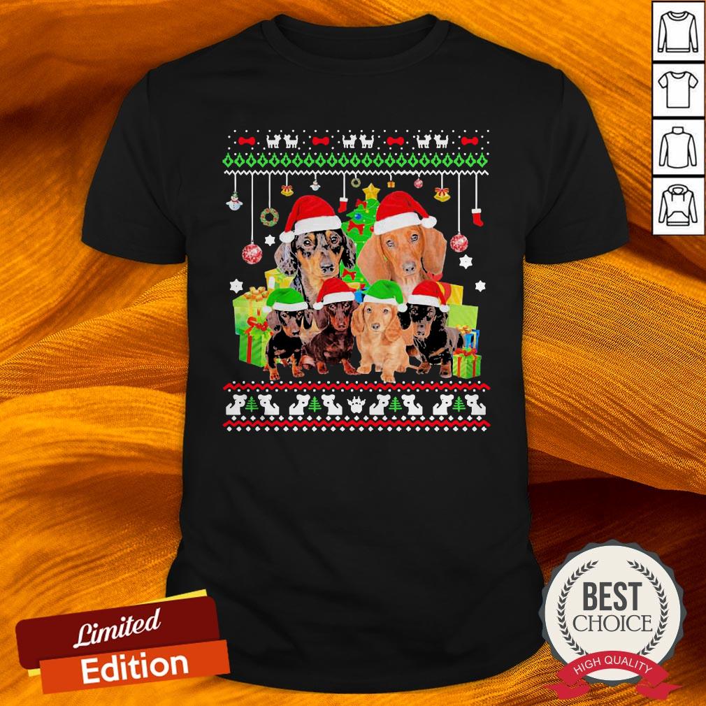 Dachshunds Merry Christmas Shirt
