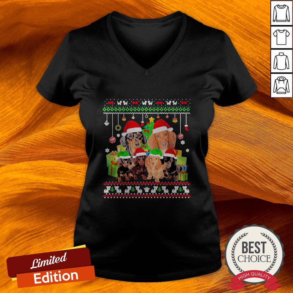 Dachshunds Merry Christmas Shirt