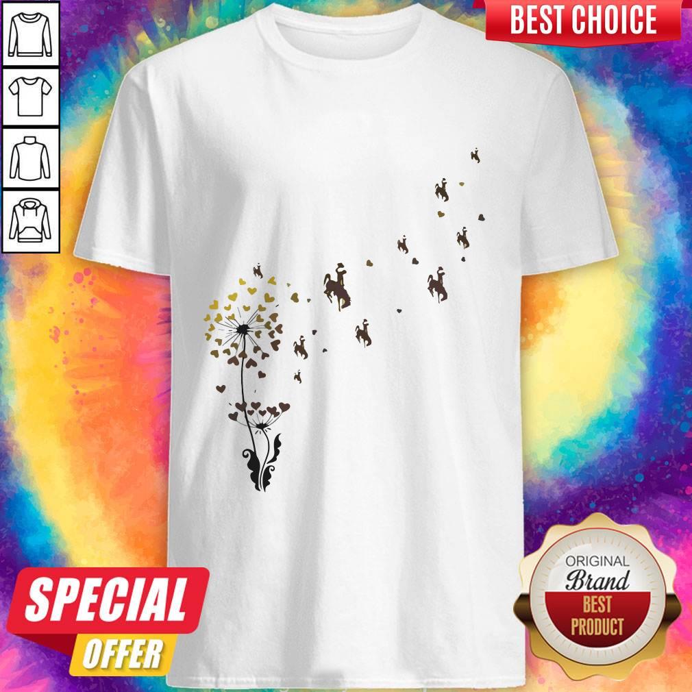 Dandelion Flower University Of Wyoming Athletics Hearts Shirt