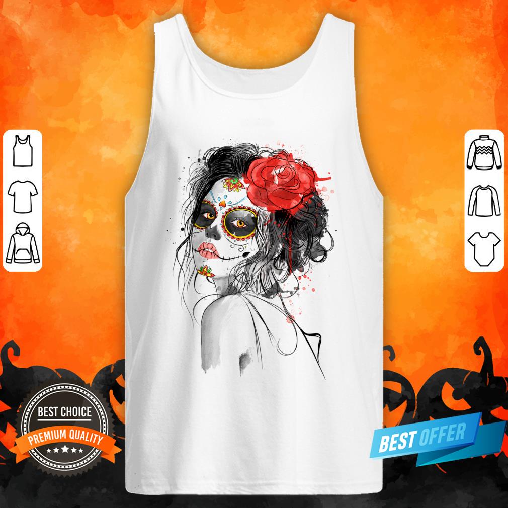 Dia De Los Muertos Makeup Sugar Skull Shirt