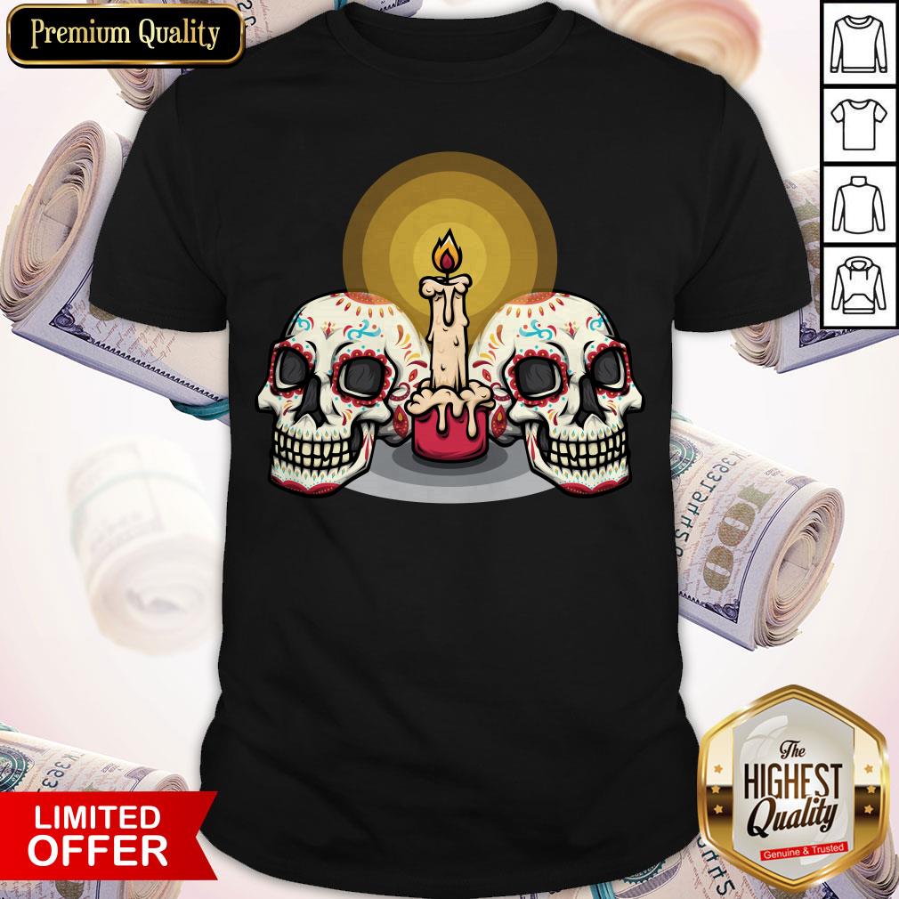 Double Sugar Skull Day Of The Dead Muertos Shirt