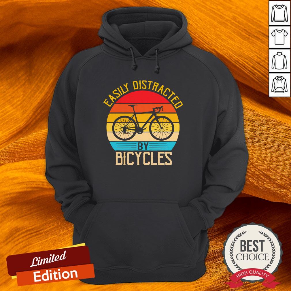 Easily Distracted By Bicycles Vintage Shirt