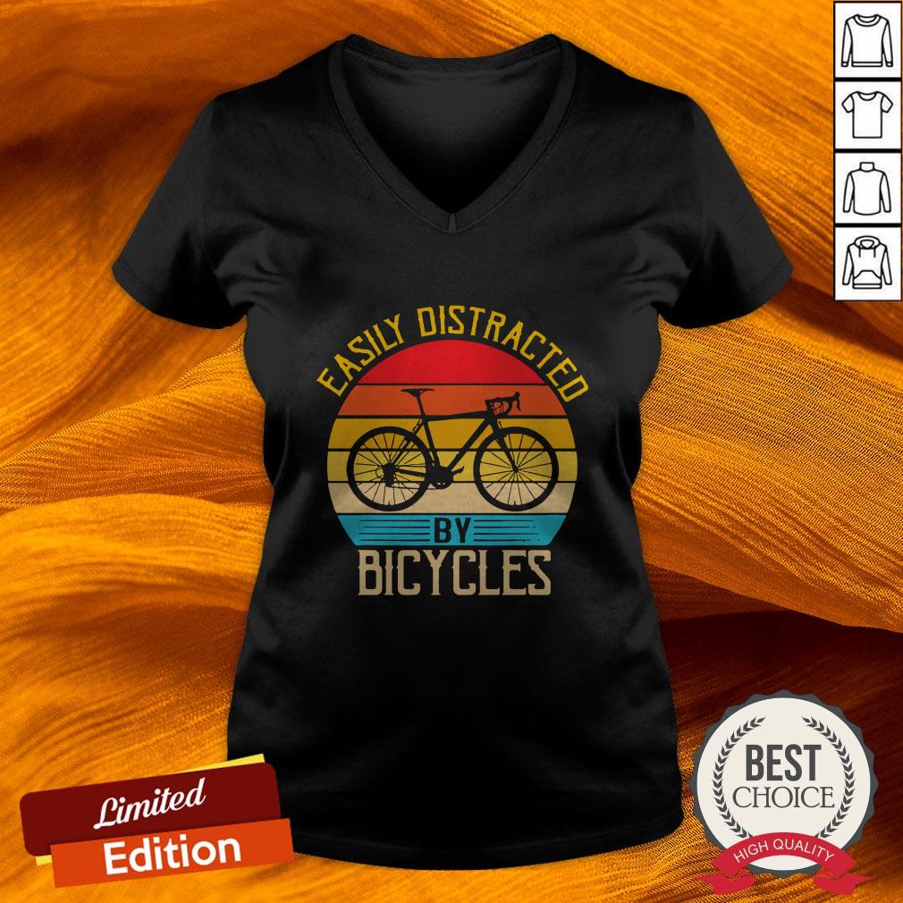 Easily Distracted By Bicycles Vintage Shirt