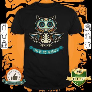 Day Of The Dead Dia De Los Muertos Sugar Skull Owl Shirt