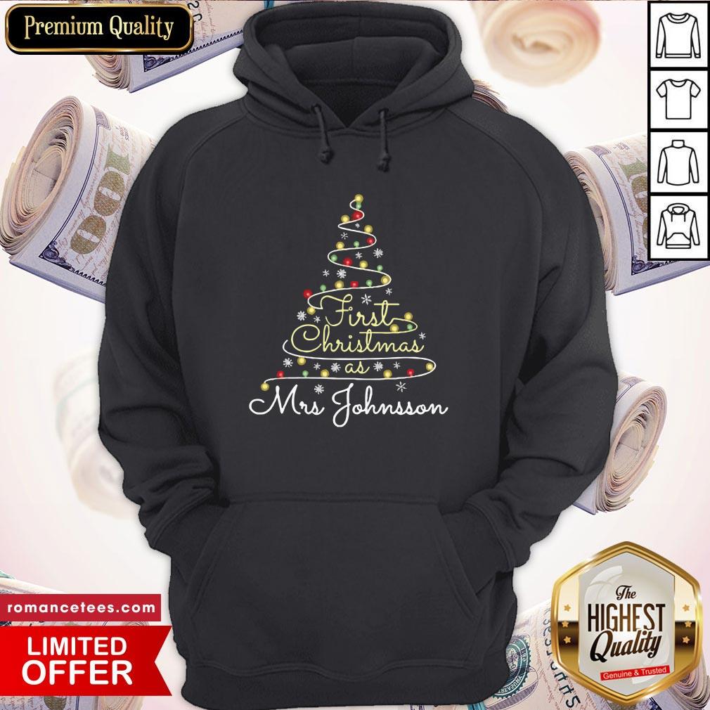 First Christmas As Mrs. Johnsson Tree Light Shirt