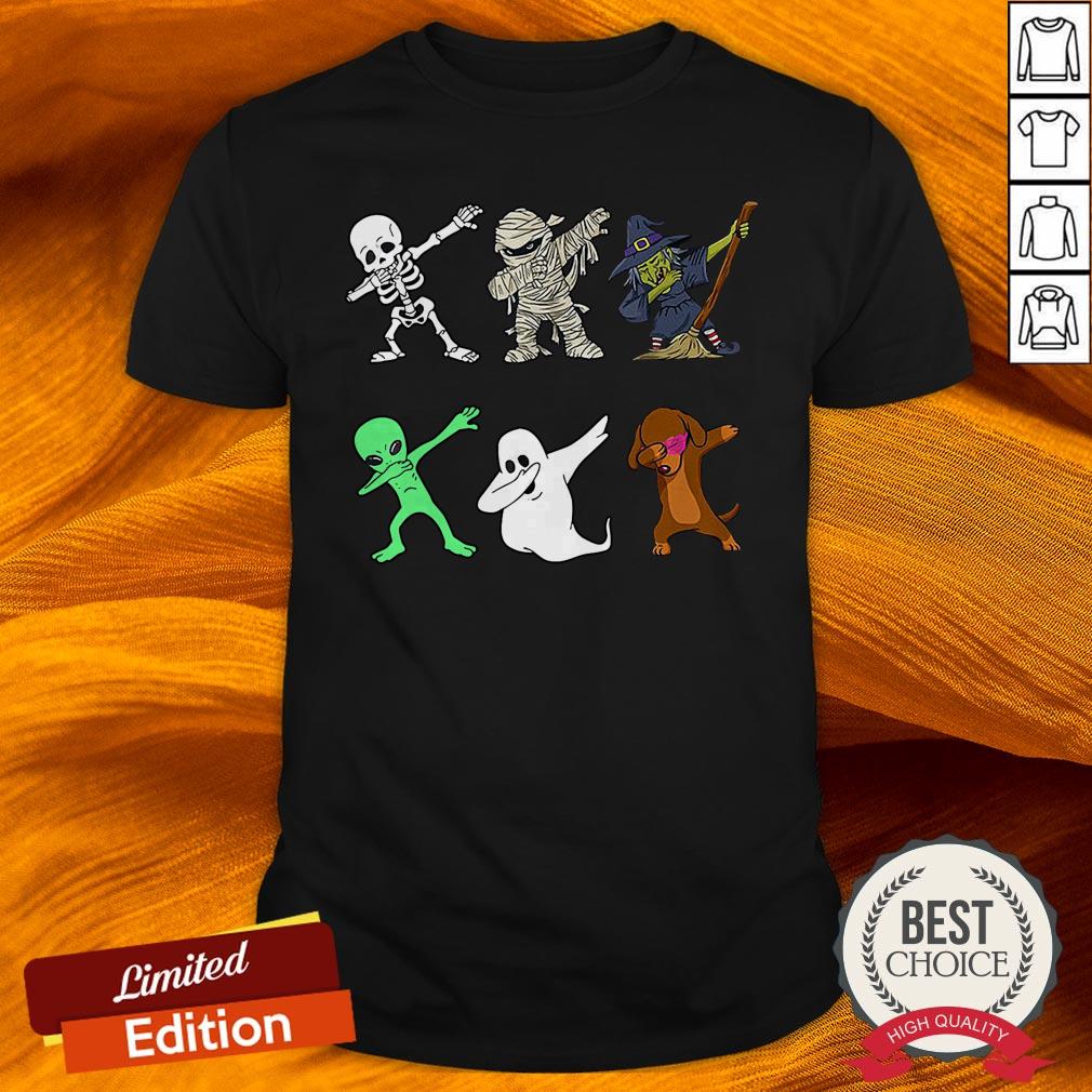 Funny Halloween Dachshund Dabbing Halloween 2020 Shirt