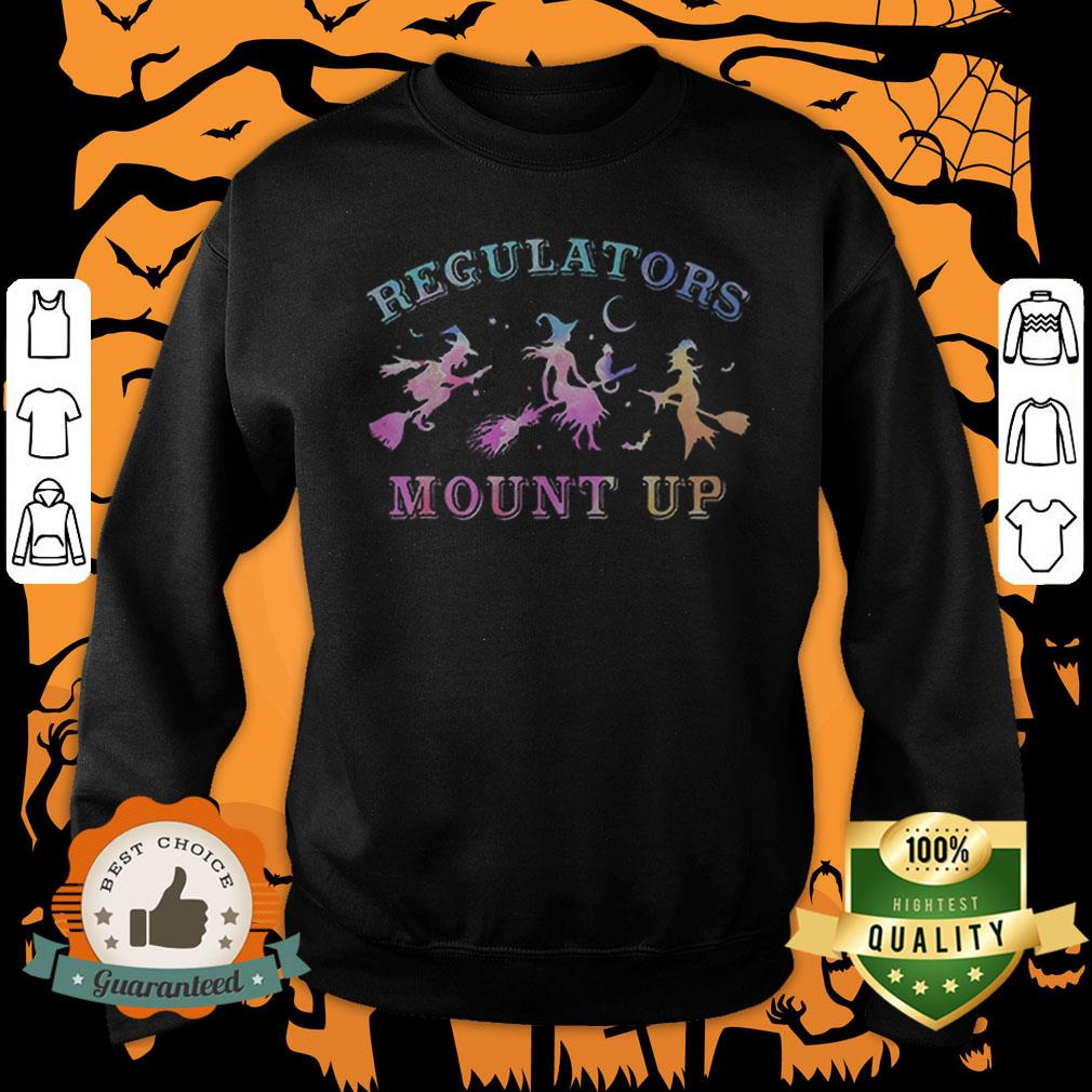 Funny Halloween Witch-Regulators Mount Up Broomstick T Shirt