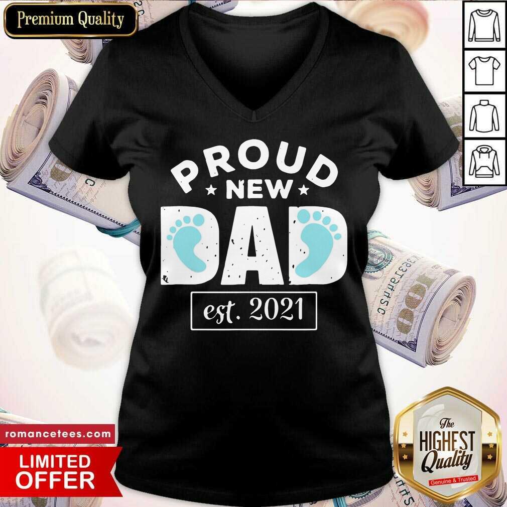 Funny Proud New Dad Est 2021 Shirt