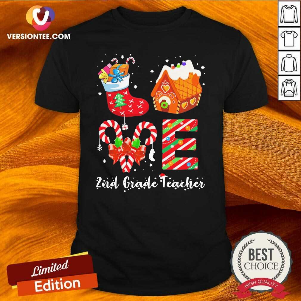 Good Socks House 2nd Grade Teacher Merry Christmas Shirt