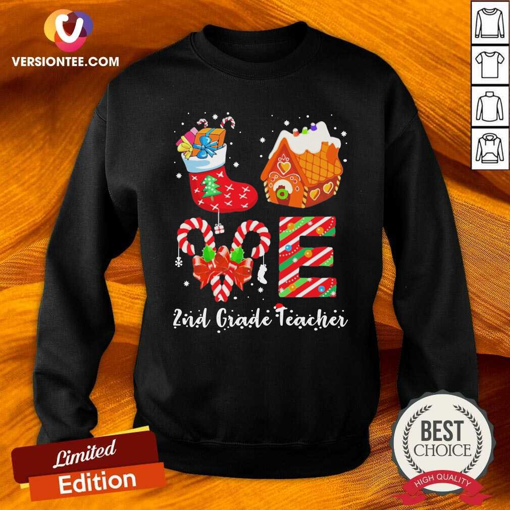 Good Socks House 2nd Grade Teacher Merry Christmas Shirt