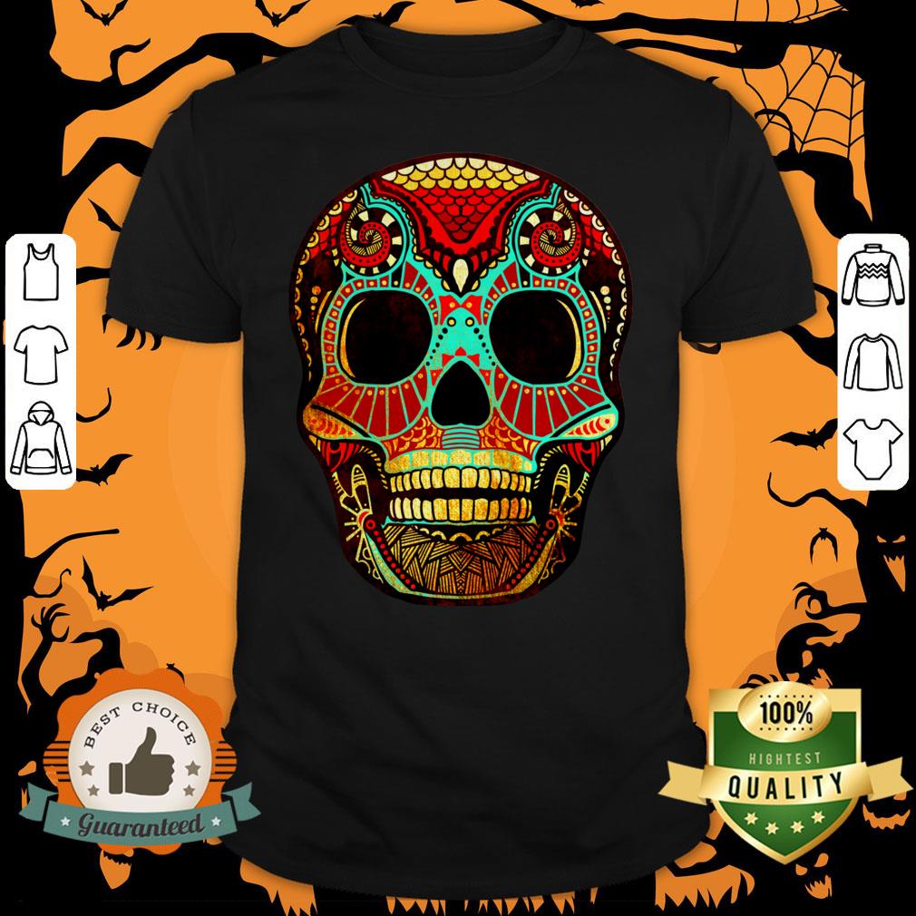 Grunge Skull Dia De Los Muertos Day Of Dead Shirt