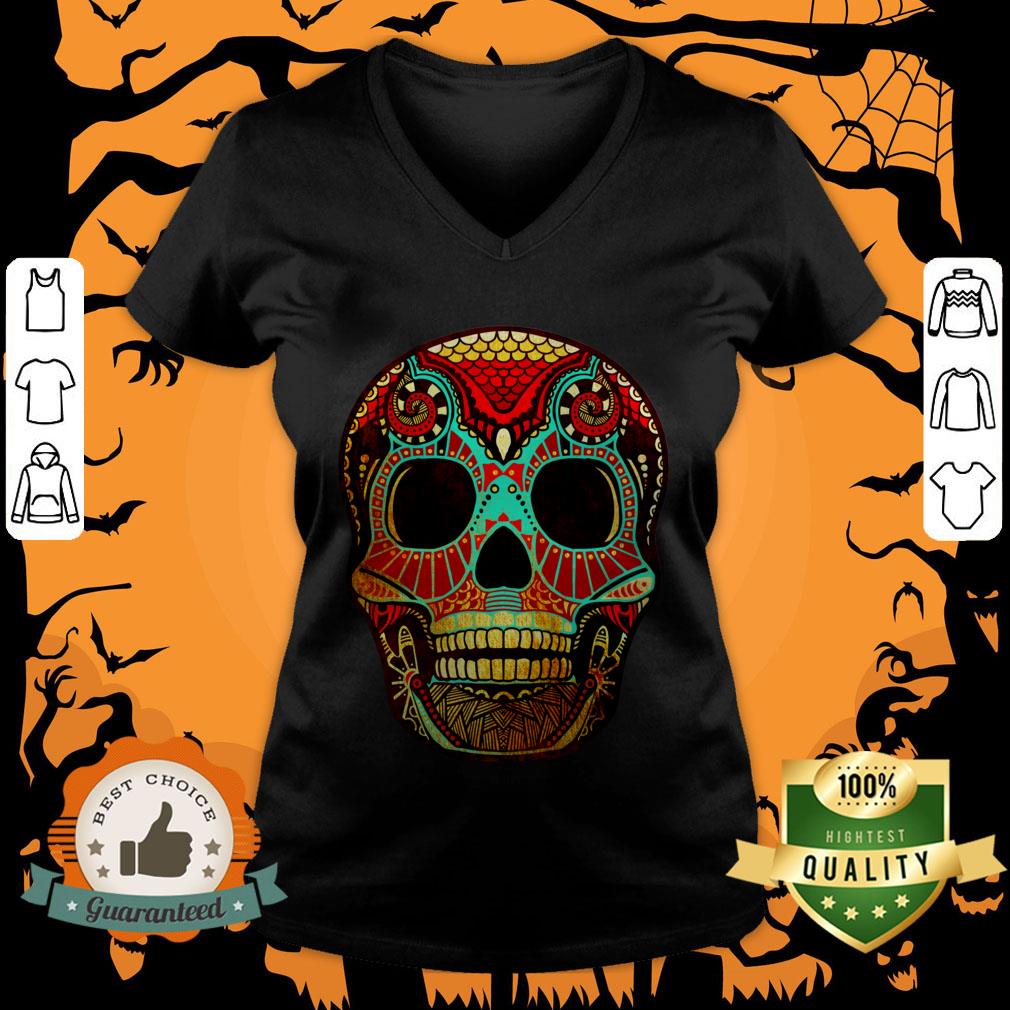 Grunge Skull Dia De Los Muertos Day Of Dead Shirt