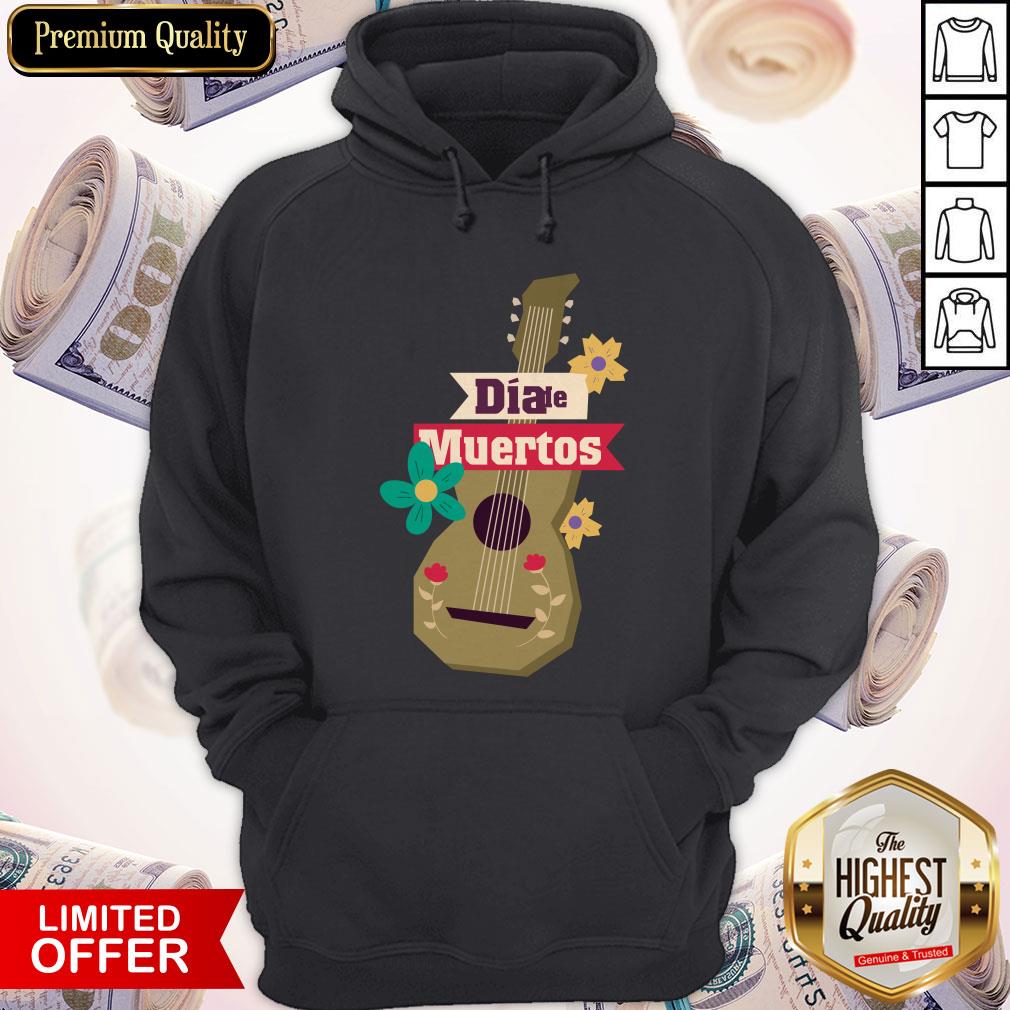 Happy Dia De Muertos Day Of Dead Guitar In Mexican Shirt