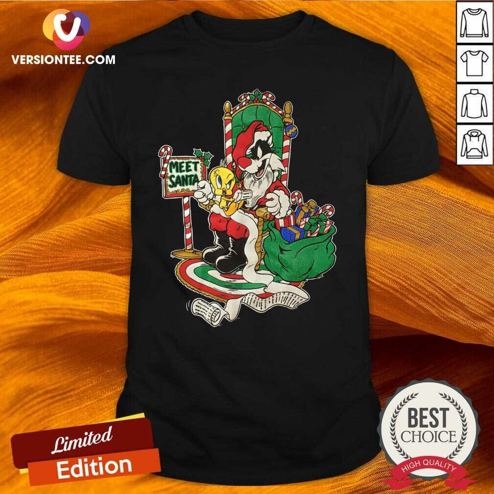 Happy Meet Santa Merry Christmas Shirt