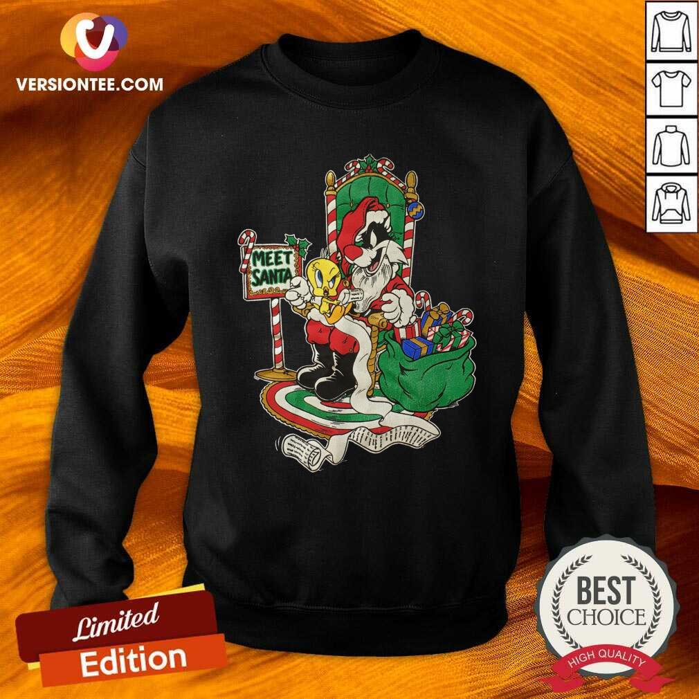 Happy Meet Santa Merry Christmas Shirt