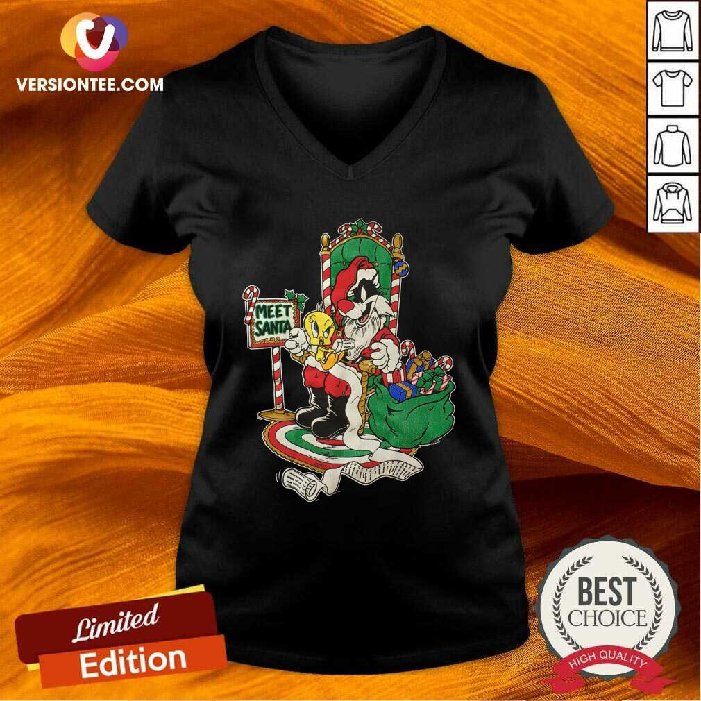 Happy Meet Santa Merry Christmas Shirt