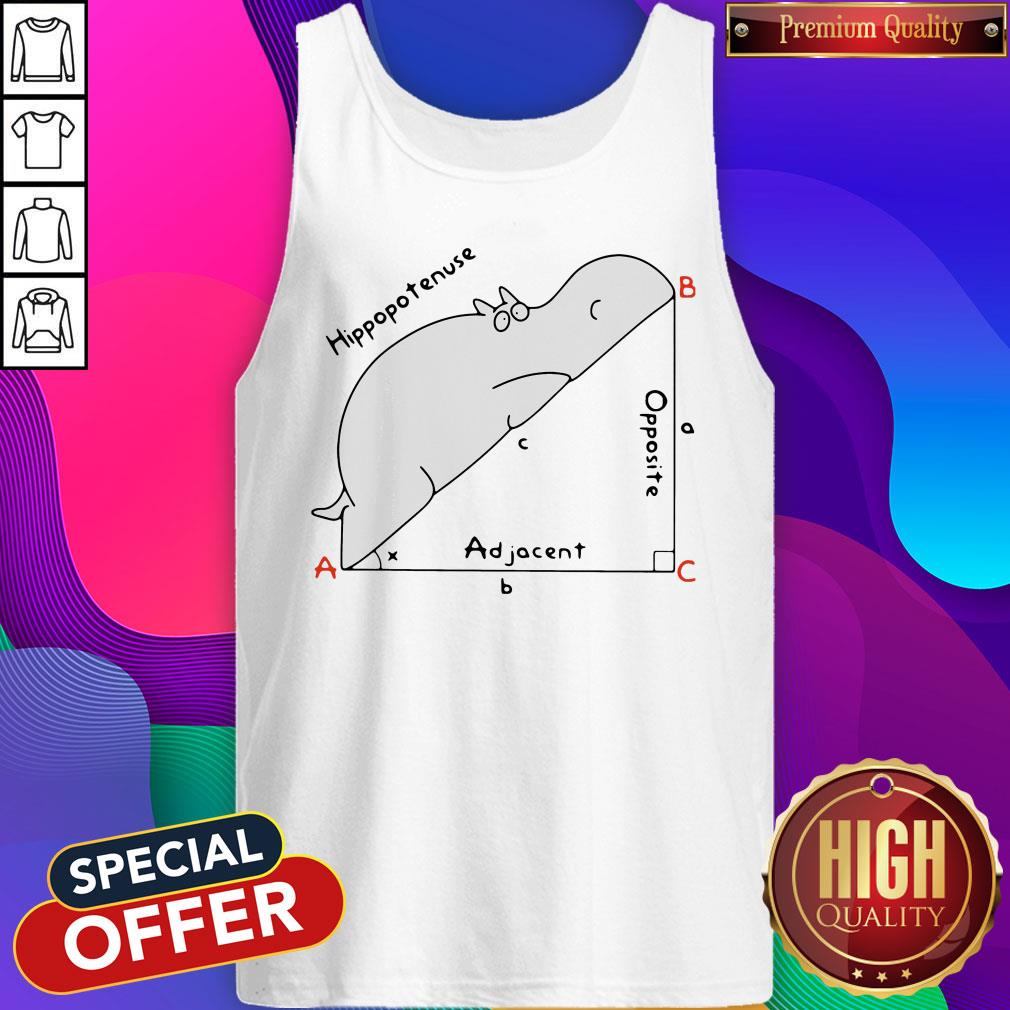 Hippotenuse Adjacite The Math Hippo Shirt