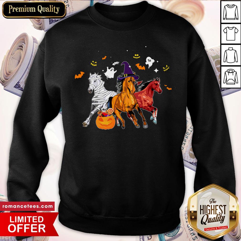 Hot Horse Happy Halloween Pumpkin Shirt