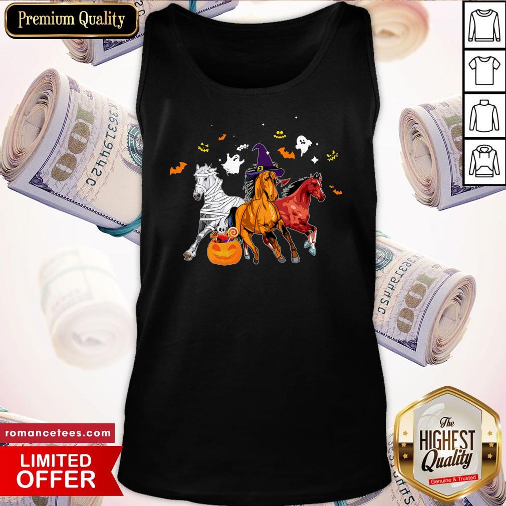 Hot Horse Happy Halloween Pumpkin Shirt