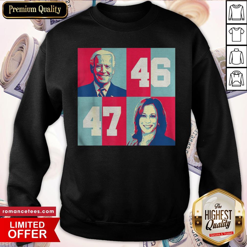 Hot Joe Biden 46 Kamala Harris 47 Vintage Shirt
