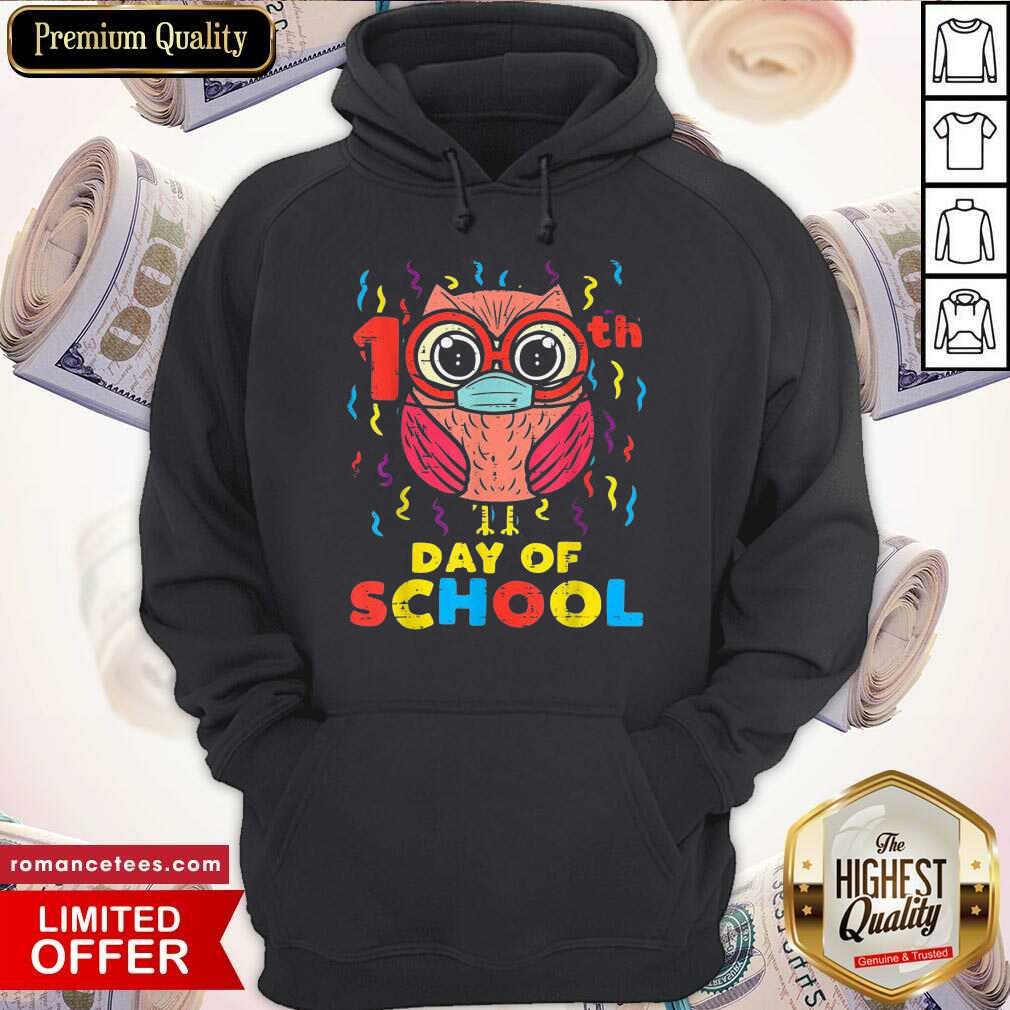 Hot Owl Face Mask 100th Day Of School Shirt