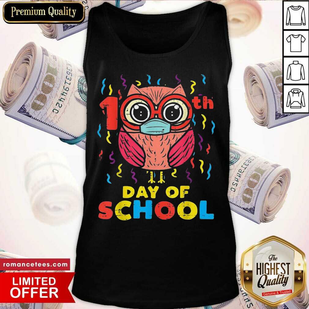 Hot Owl Face Mask 100th Day Of School Shirt
