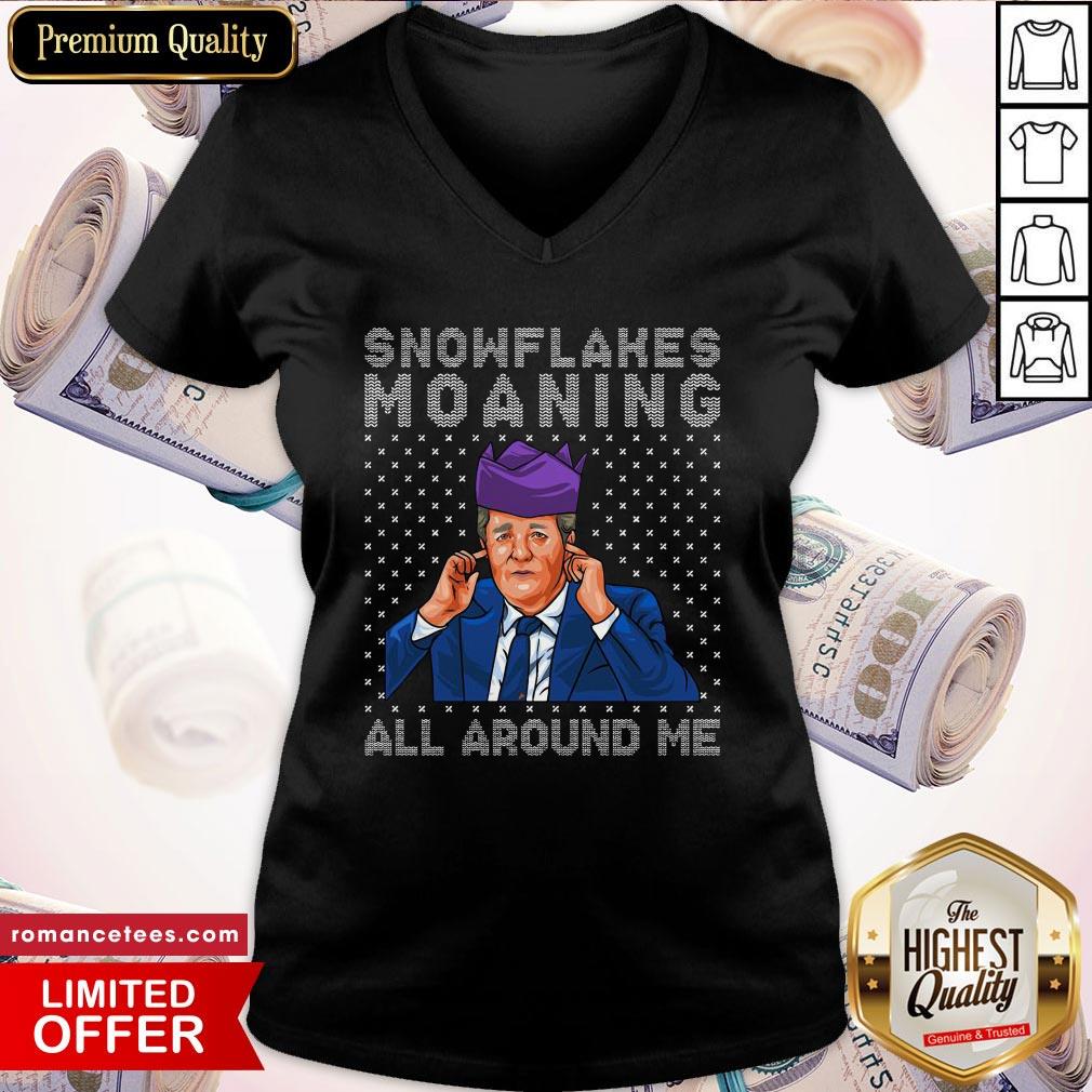 Hot Snowflakes Moaning All Around Me Christmas Shirt