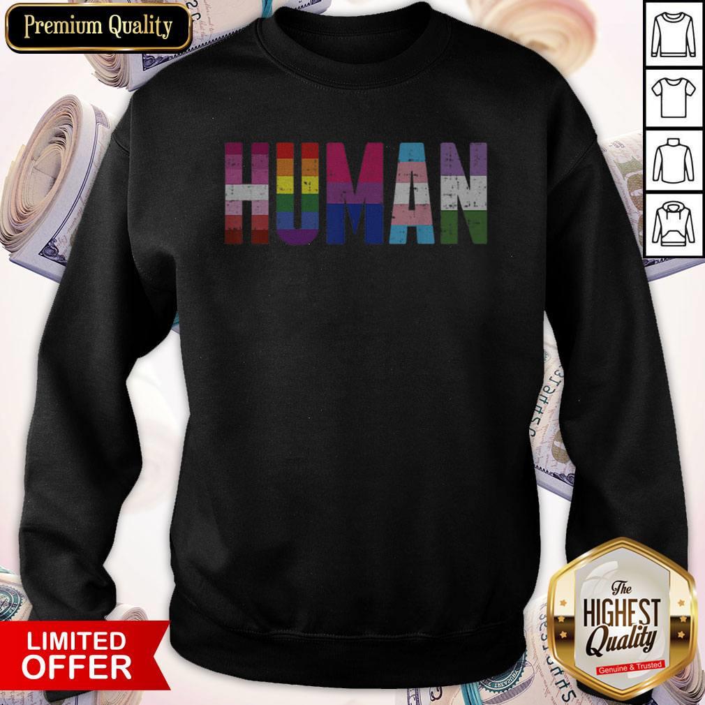 Human LGBT Lesbian Gay Bisexual Transgender Genderqueer Gift Shirt