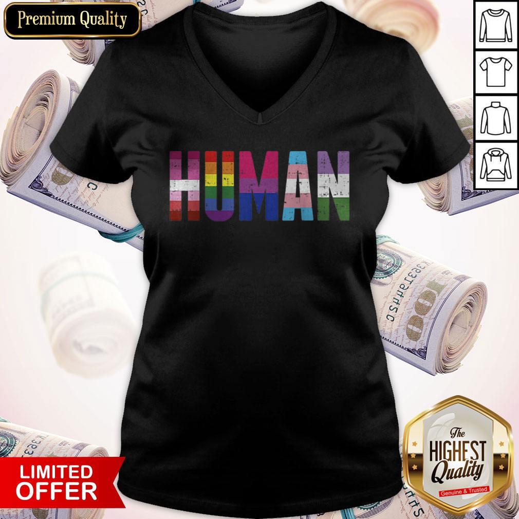 Human LGBT Lesbian Gay Bisexual Transgender Genderqueer Gift Shirt