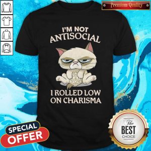 Grumpy Cat Hug Dungeon I’m Not Antisocial I Rolled Low On Charisma Shirt