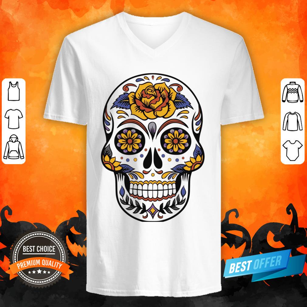 Mexican Day Of The Dead Sugar Skull Shirt
