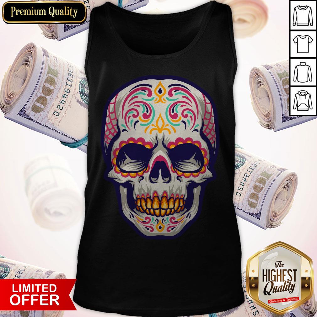 Mexican Sugar Skull Dia De Muertos Day Of Dead Shirt
