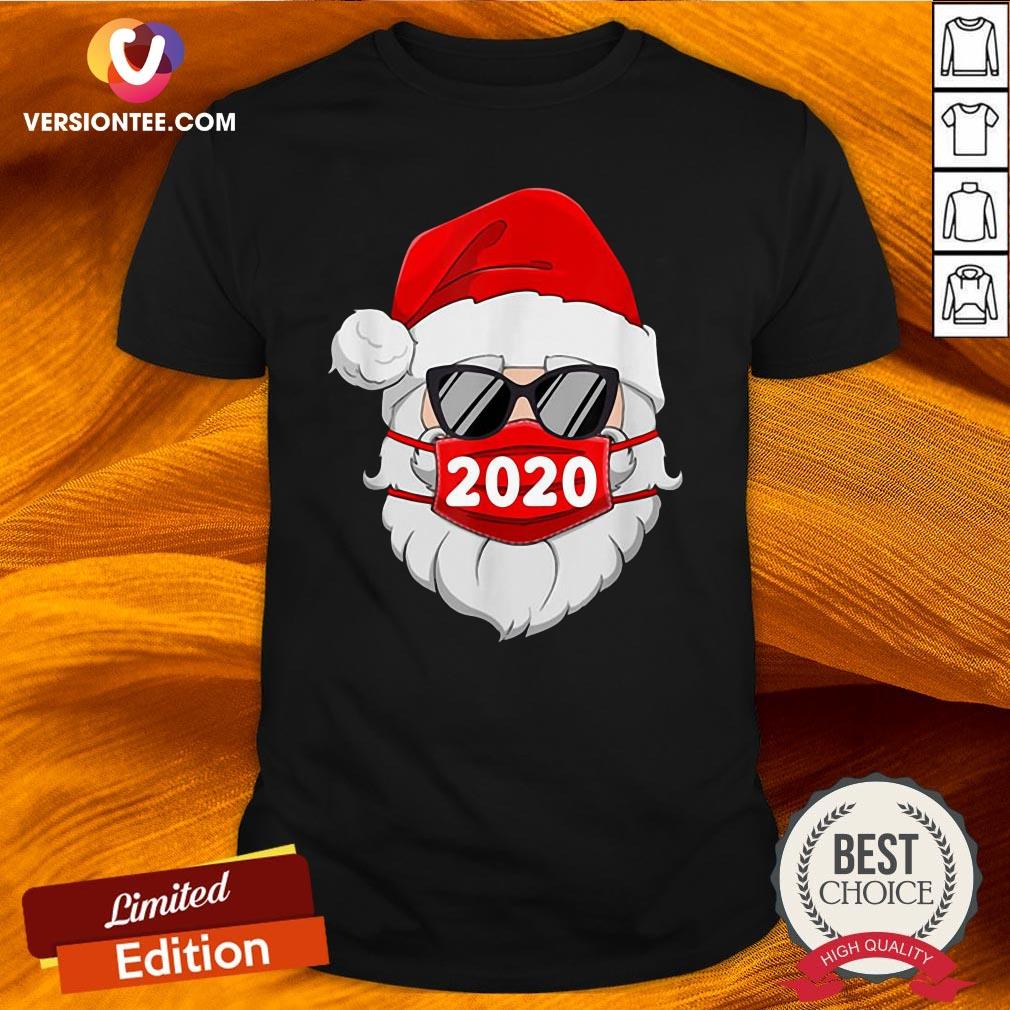 Nice Santa Claus Face Mask 2020 Christmas Shirt