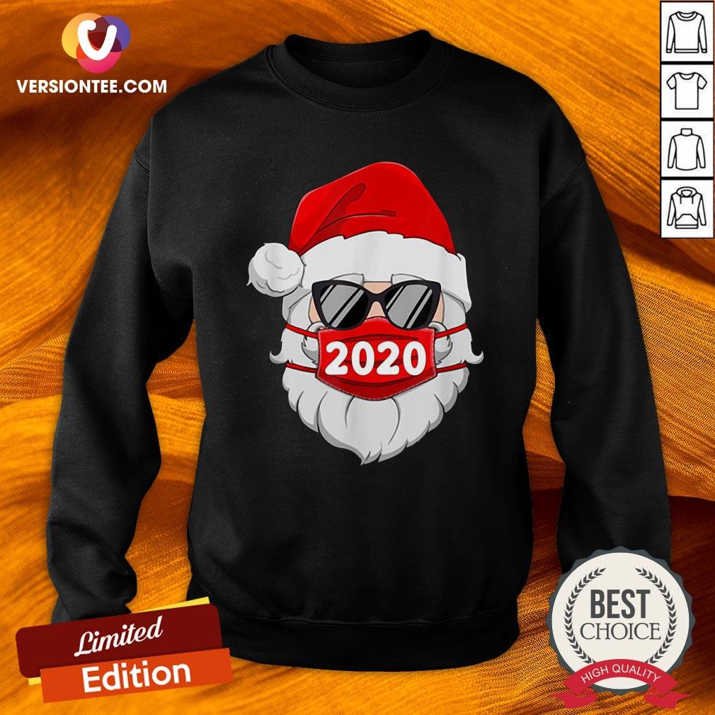 Nice Santa Claus Face Mask 2020 Christmas Shirt