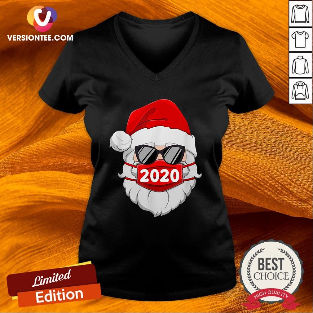 Nice Santa Claus Face Mask 2020 Christmas Shirt