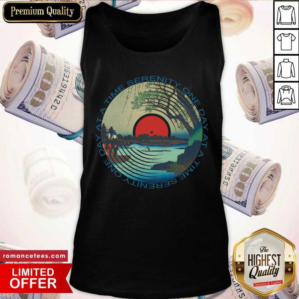 Nice Sobriety Serenity One Day at A Time AA Sober Shirt