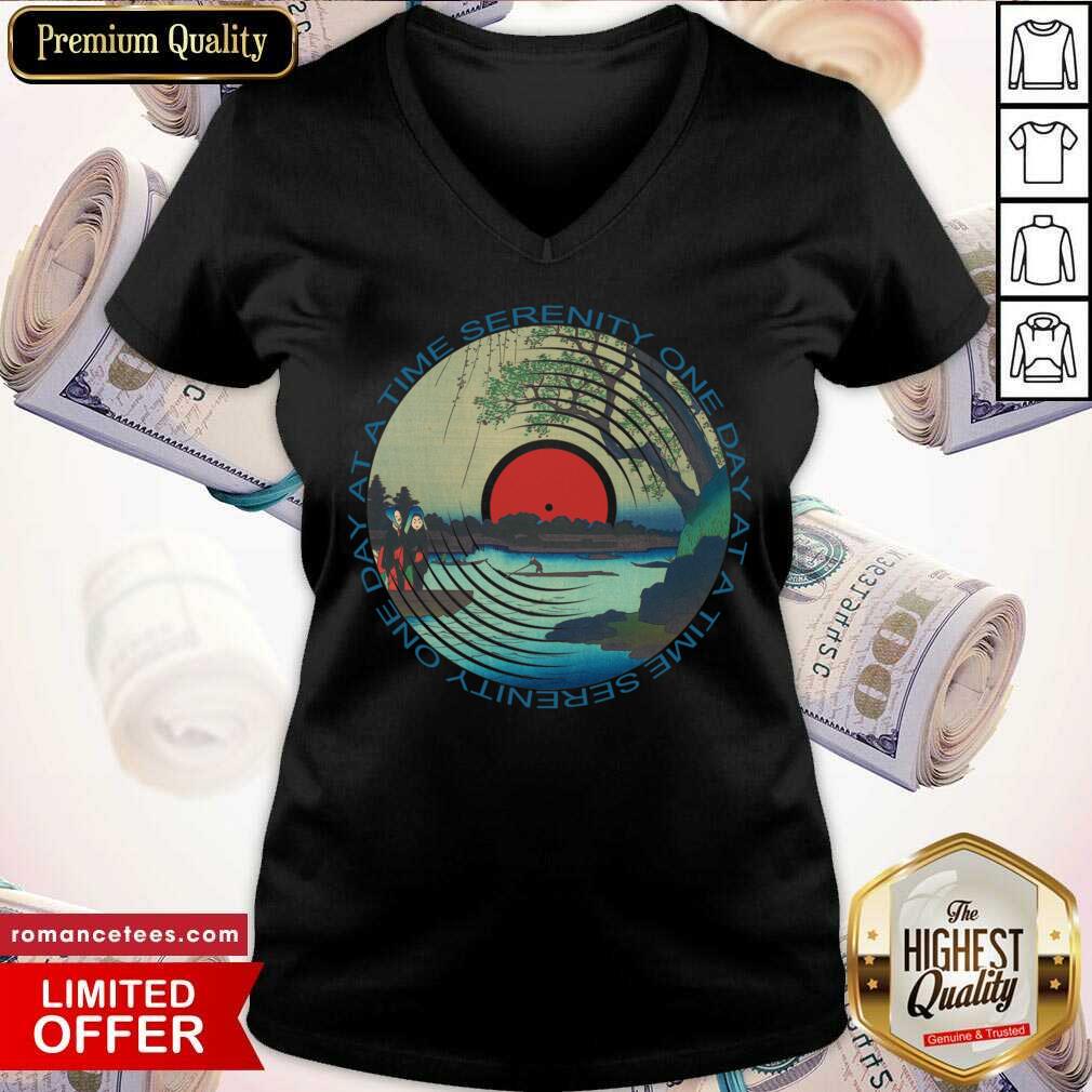 Nice Sobriety Serenity One Day at A Time AA Sober Shirt