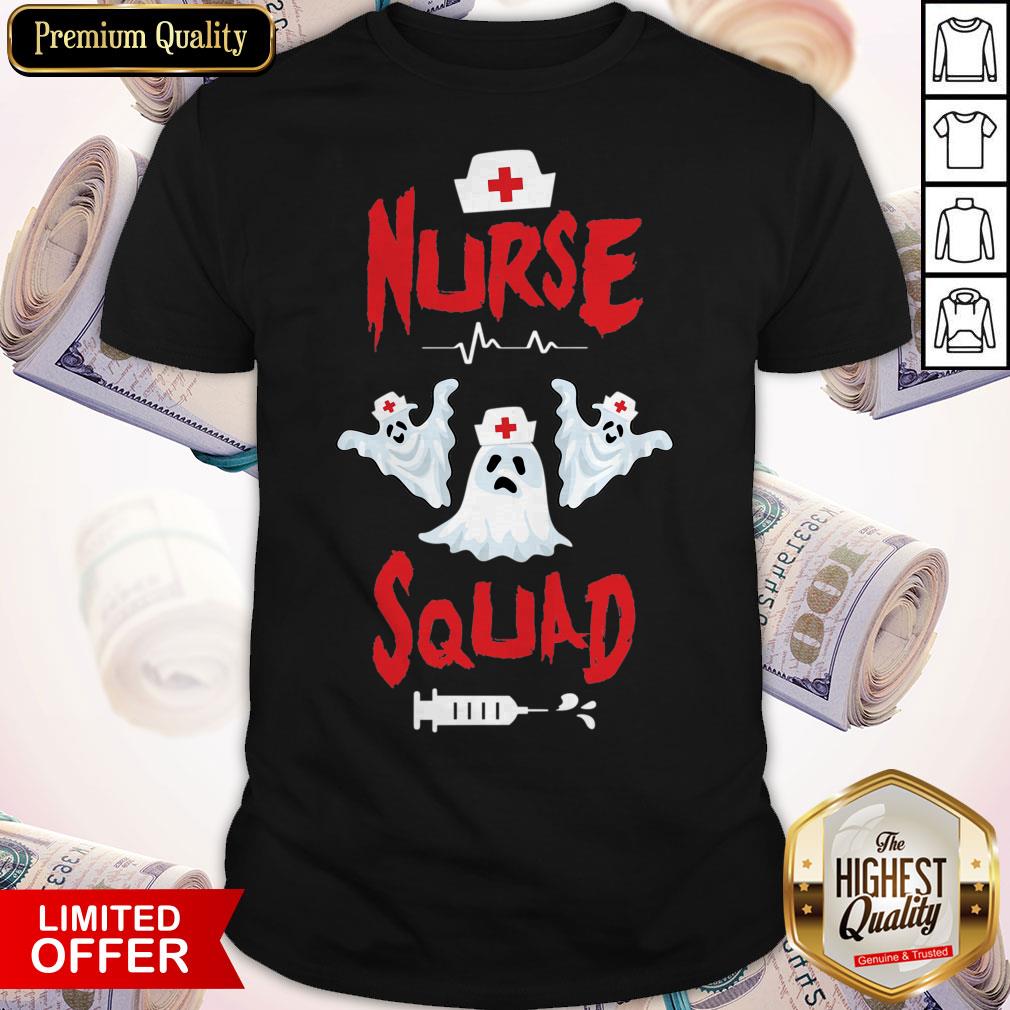Nurse Squad Ghost Happy Halloween Shirt