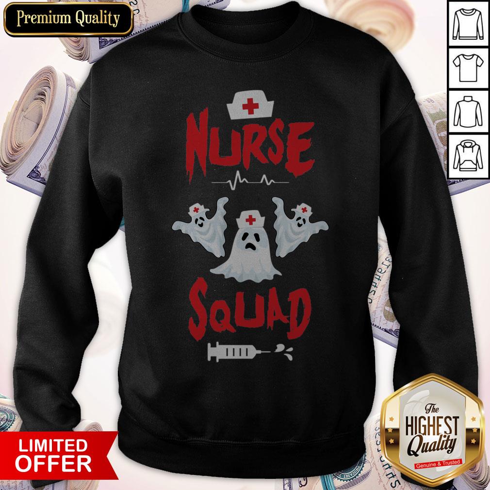Nurse Squad Ghost Happy Halloween Shirt
