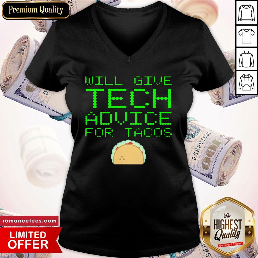 Official Gibt Technische Ratschlge Fr Tacos Computer Geek Shirt