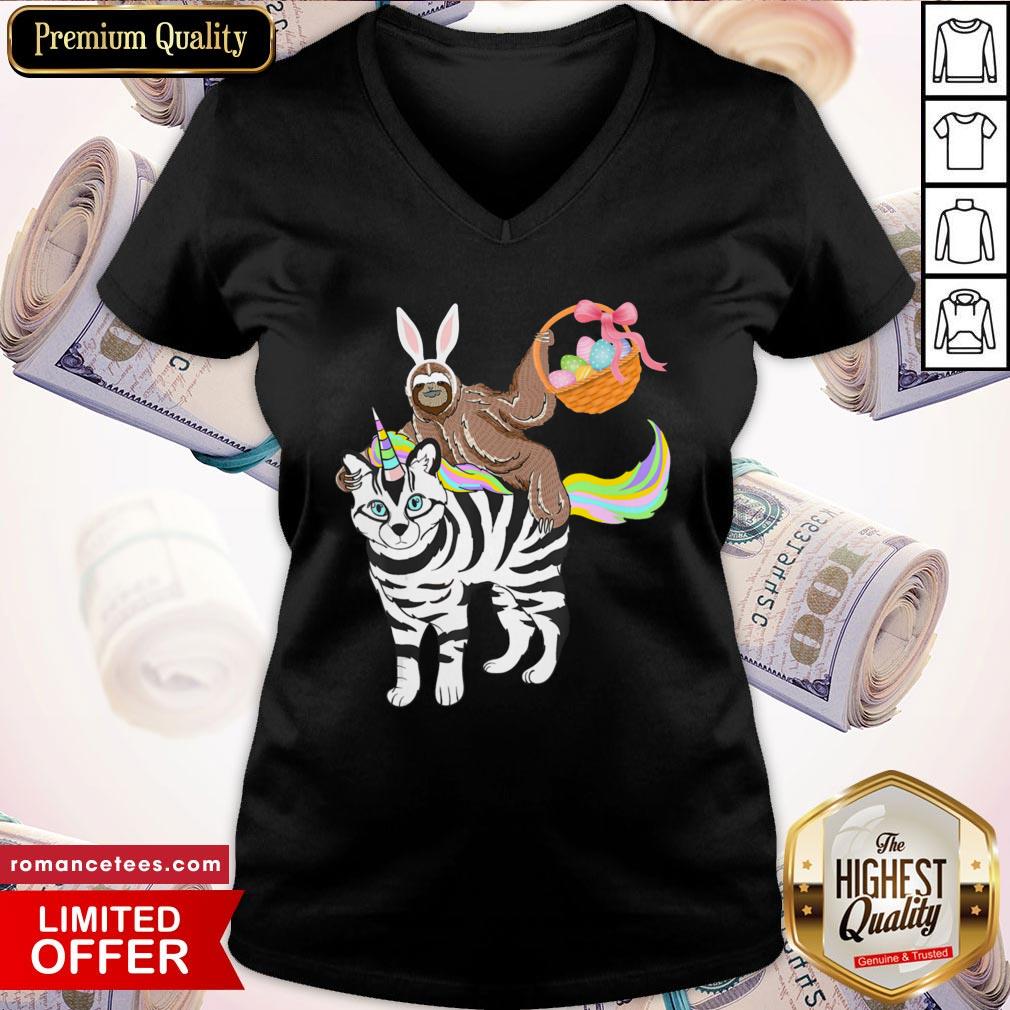 Official Quarantine Egg Basket Easter Sloth Ridin Unicorn Shirt