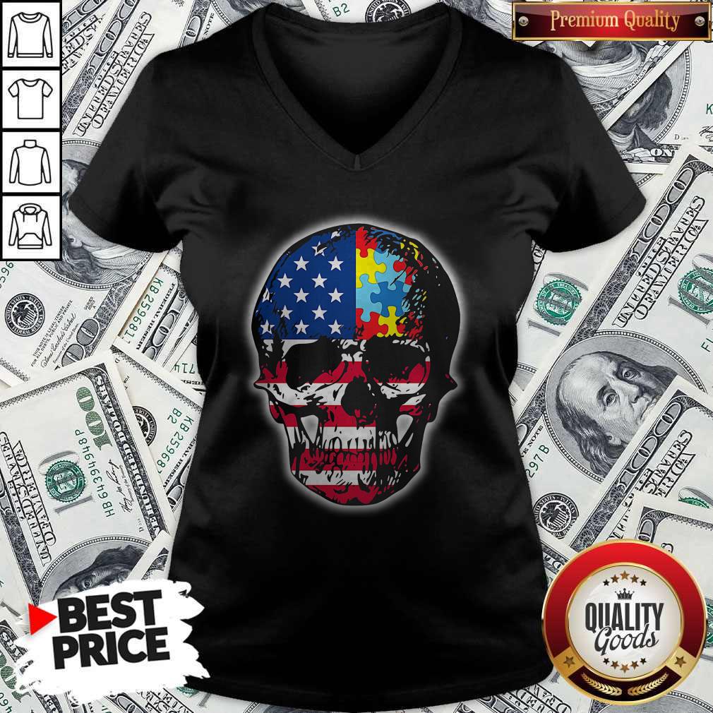 Official Skull America Puzzle Shirt