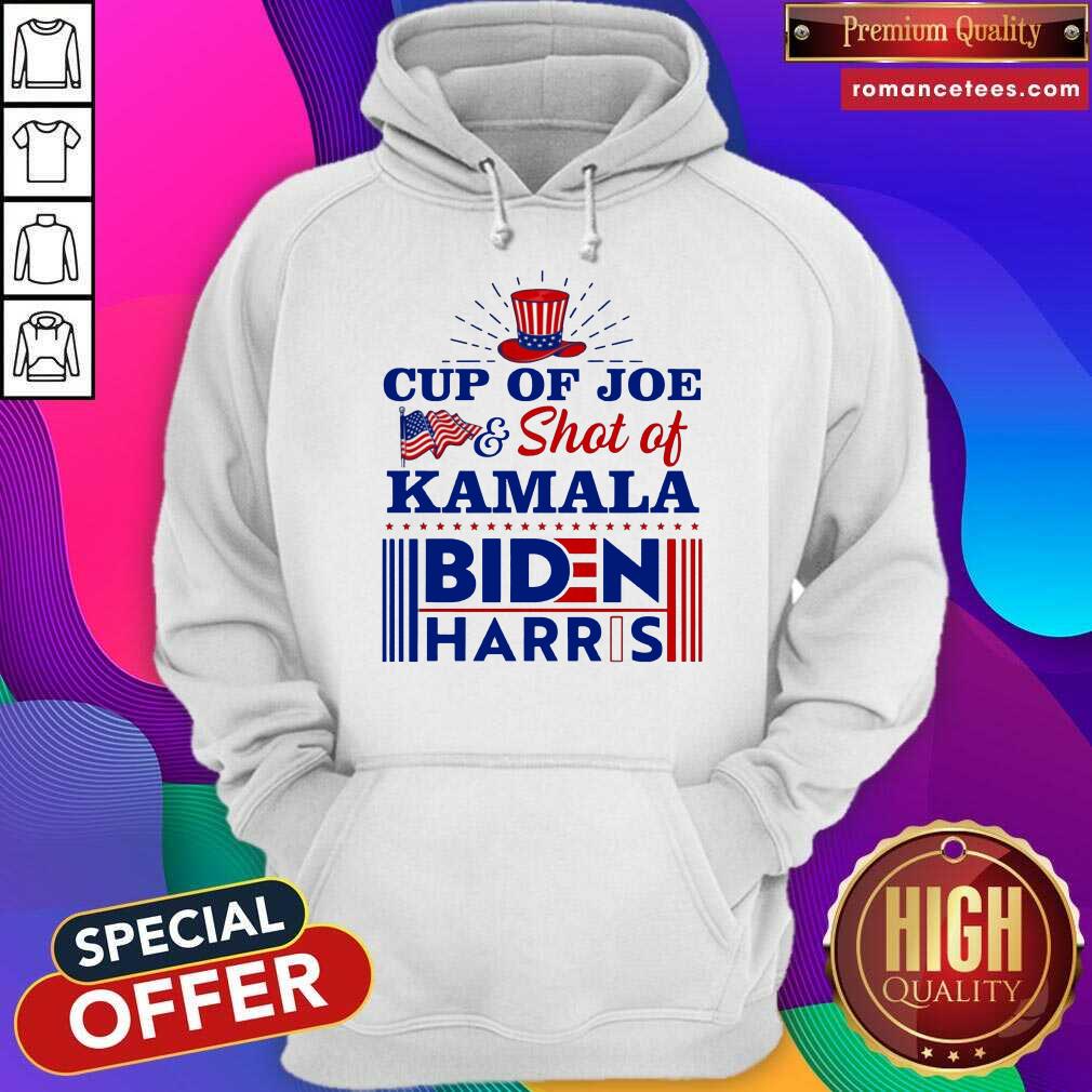 Original American Flag Cup Of Joe And Shot Of Kamala Biden Harris Shirt